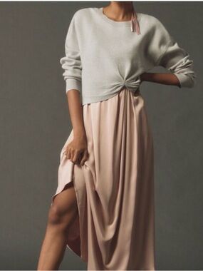 Anthropologie The Gemini Twofer Sweater + Dress Set